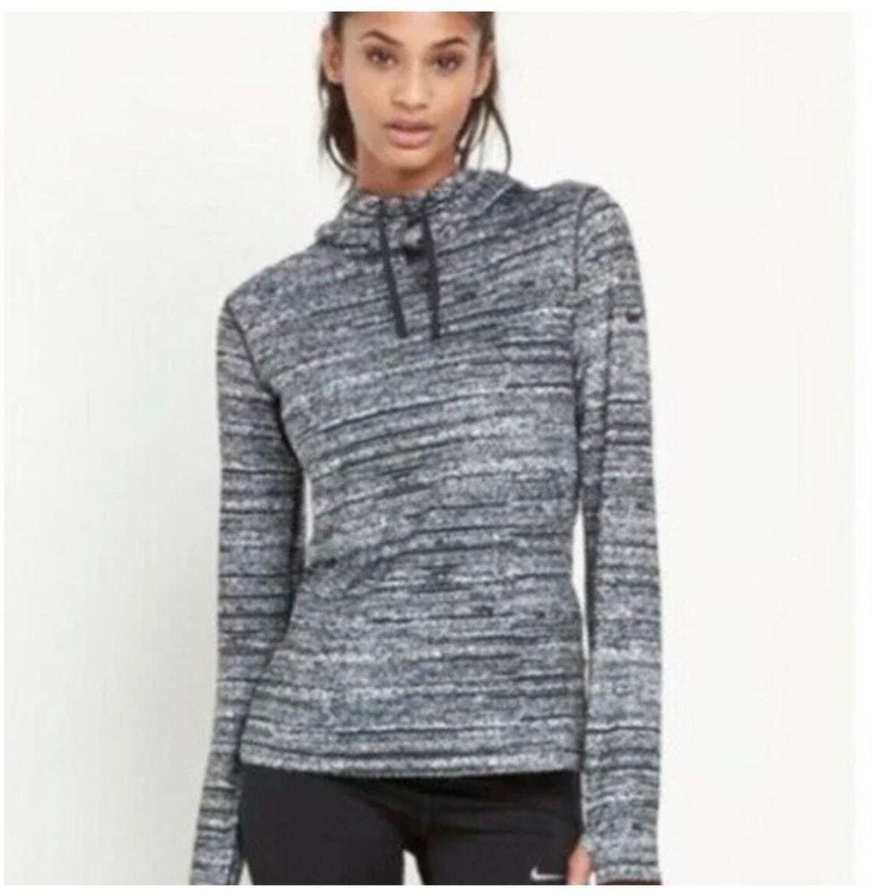 Nike Pro Hoodie Pullover Hyperwarm Funnel Neck Static Dri Fit Sz small